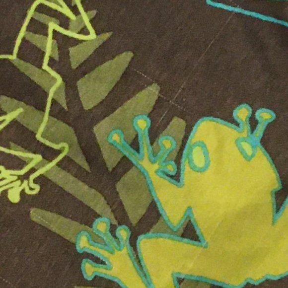 Lime green tree frog fern boys swim trunks 2T - Picture 2 of 8